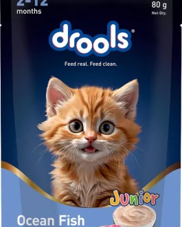 DroolsOceanFish MousseKitten80gm(5+1)Pc